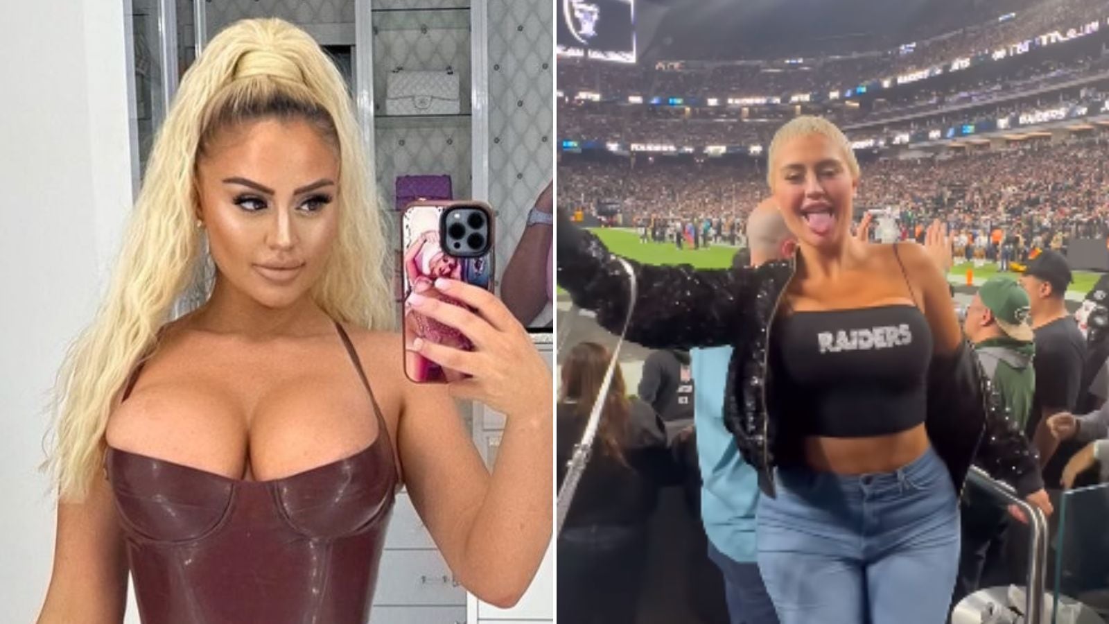 Modelo de OnlyFans enseñó sus pechos en apoyo a su equipo y la corren del  estadio