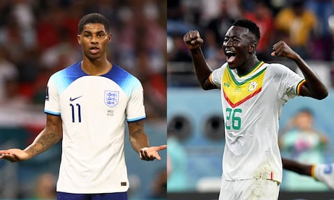 Inglaterra vs. Senegal. Qatar 2022. Foto: REUTERS/Hannah Mckay//REUTERS/Jennifer Lorenzini